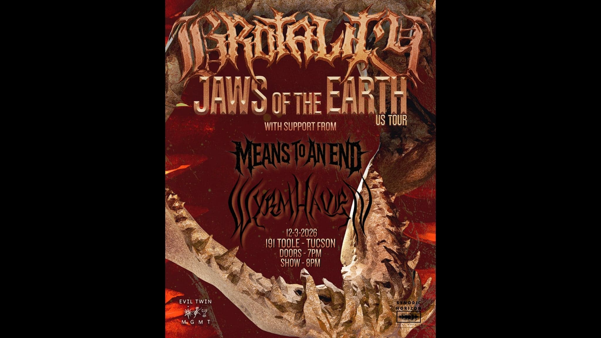 Brotality: Jaws of the Earth US Tour @ 191 Toole