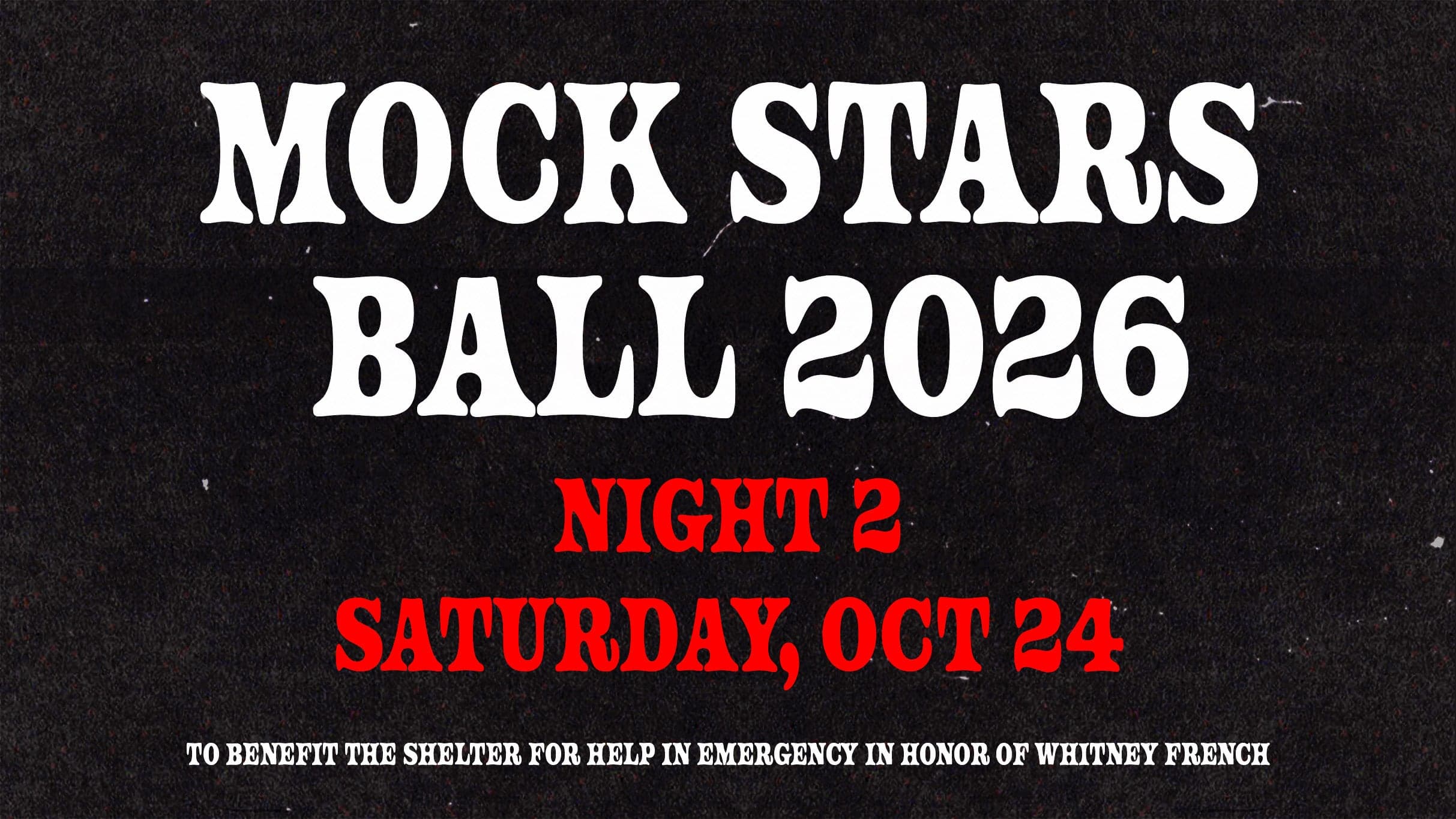 MOCK STAR'S BALL 2026!