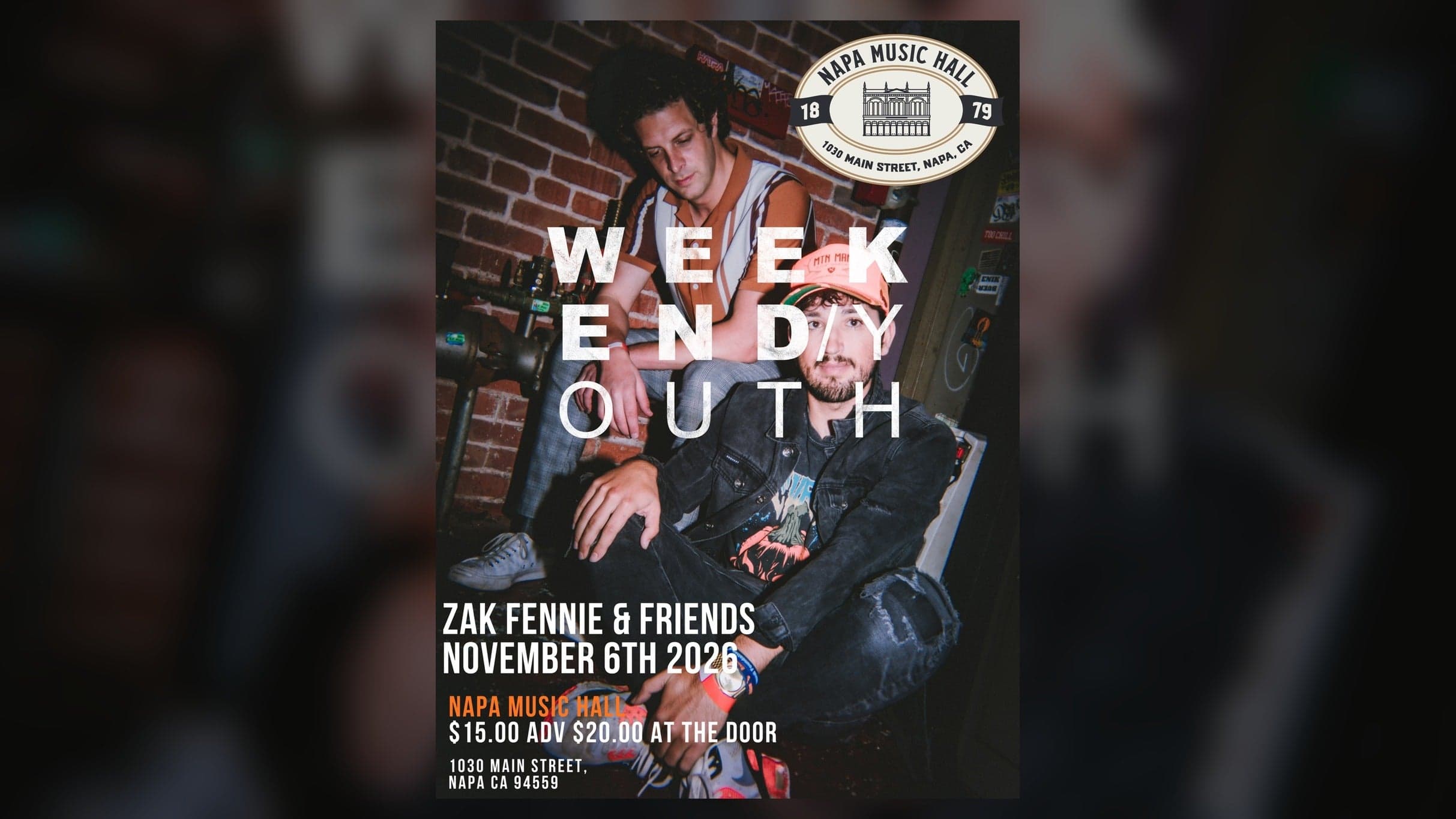 Weekend Youth with Top Secret Robot Alliance and Zak Fennie & Friends