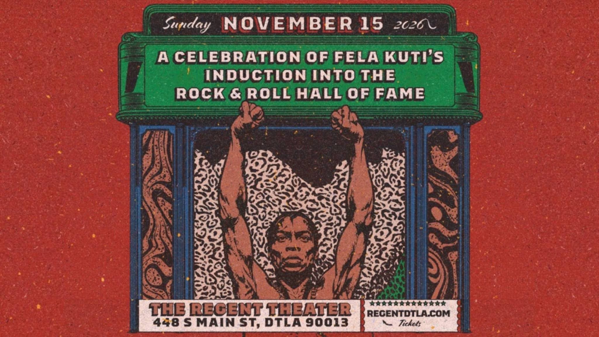 A Celebration of Fela Kuti Induction to the RnR Hall of Fame (18+)
