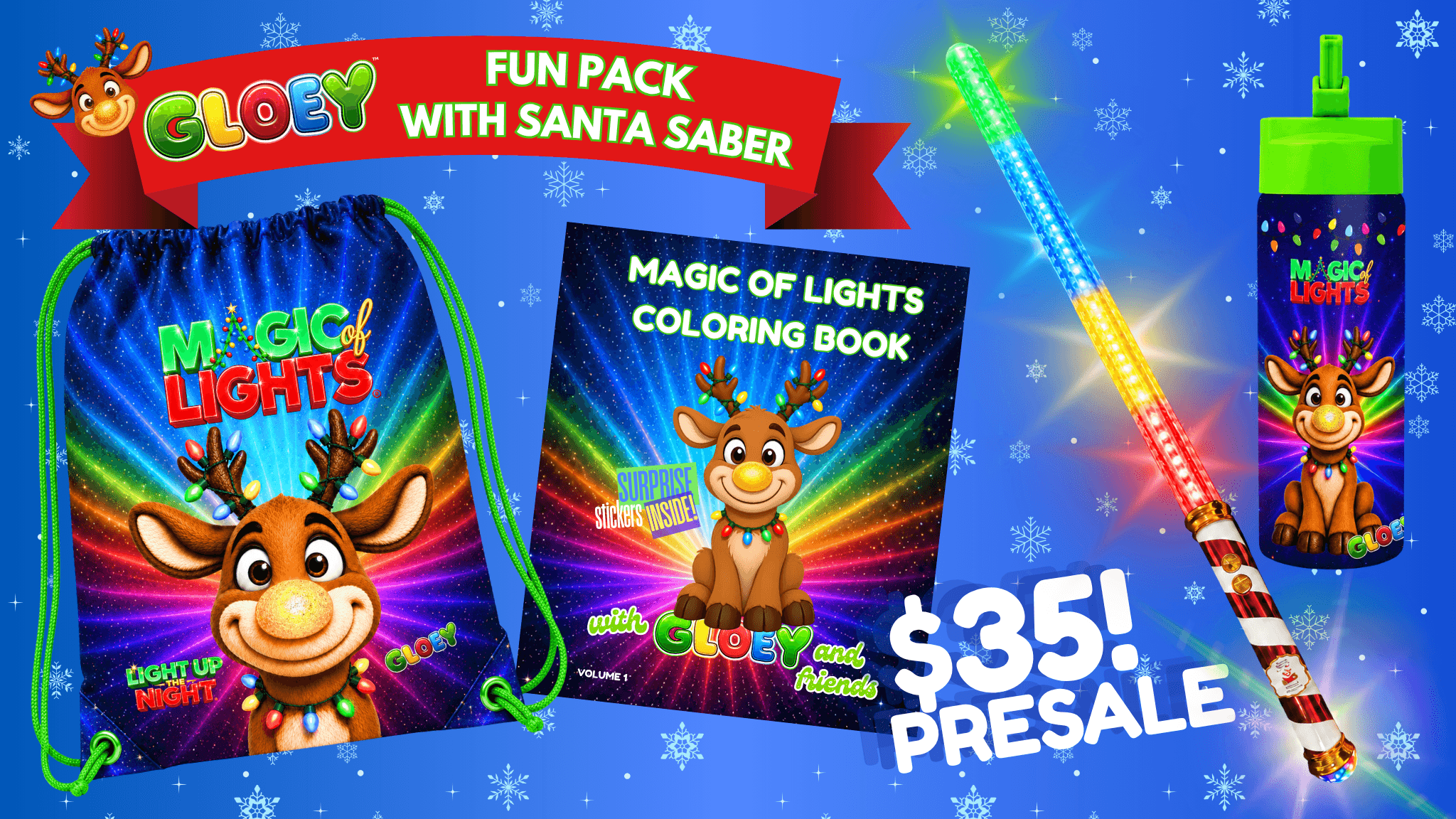 Magic Of Lights: Gloey Fun Pack with Santa Saber
