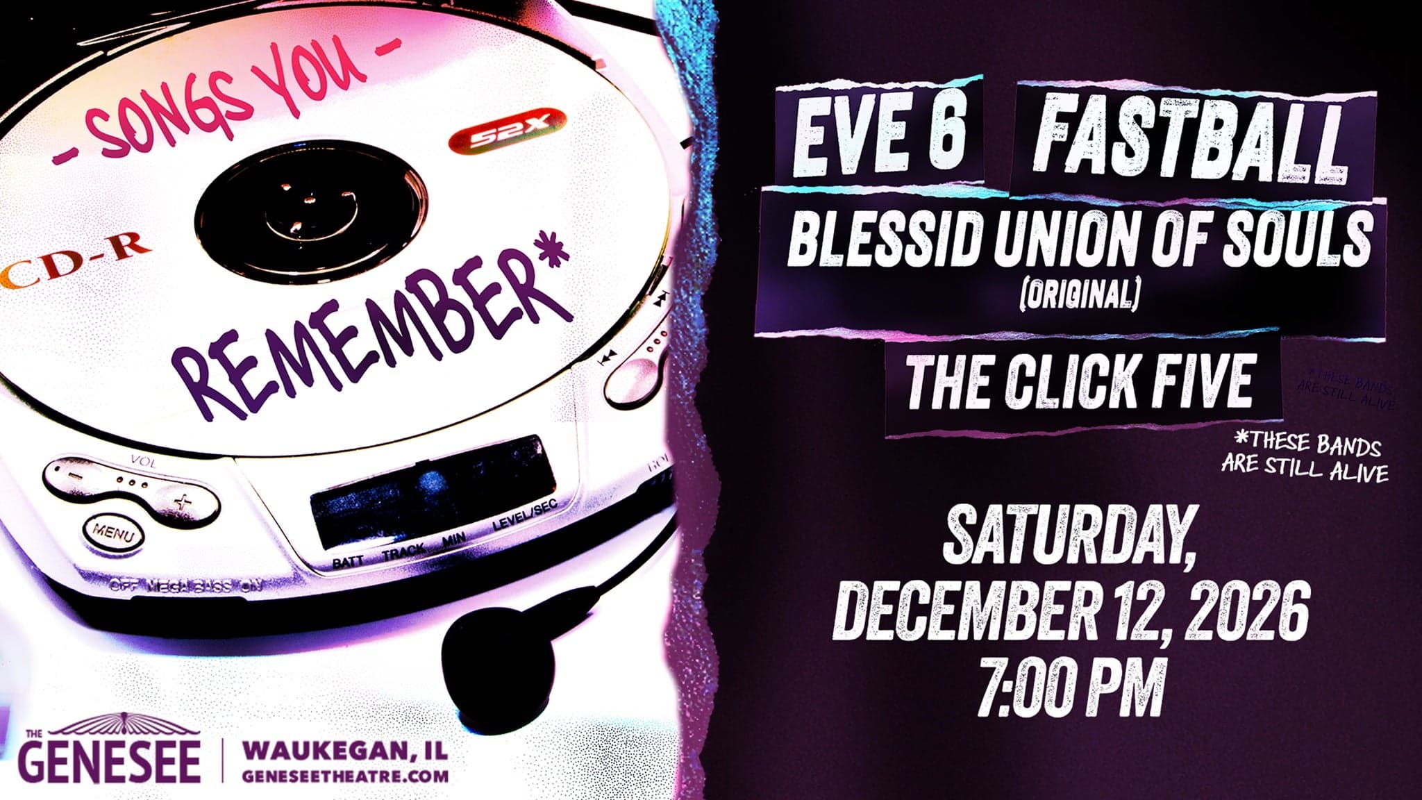 Songs You Remember: Eve 6, Fastball, Blessid Union of Souls, & Click 5
