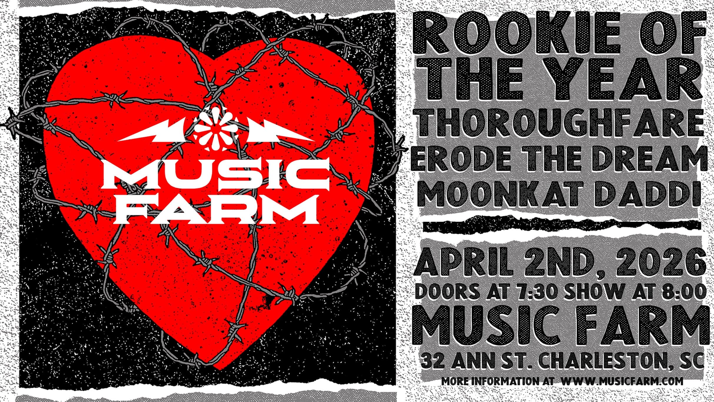 Moonkat Daddi, Erode the Dream, Thoroughfare, & Rookie of the Year