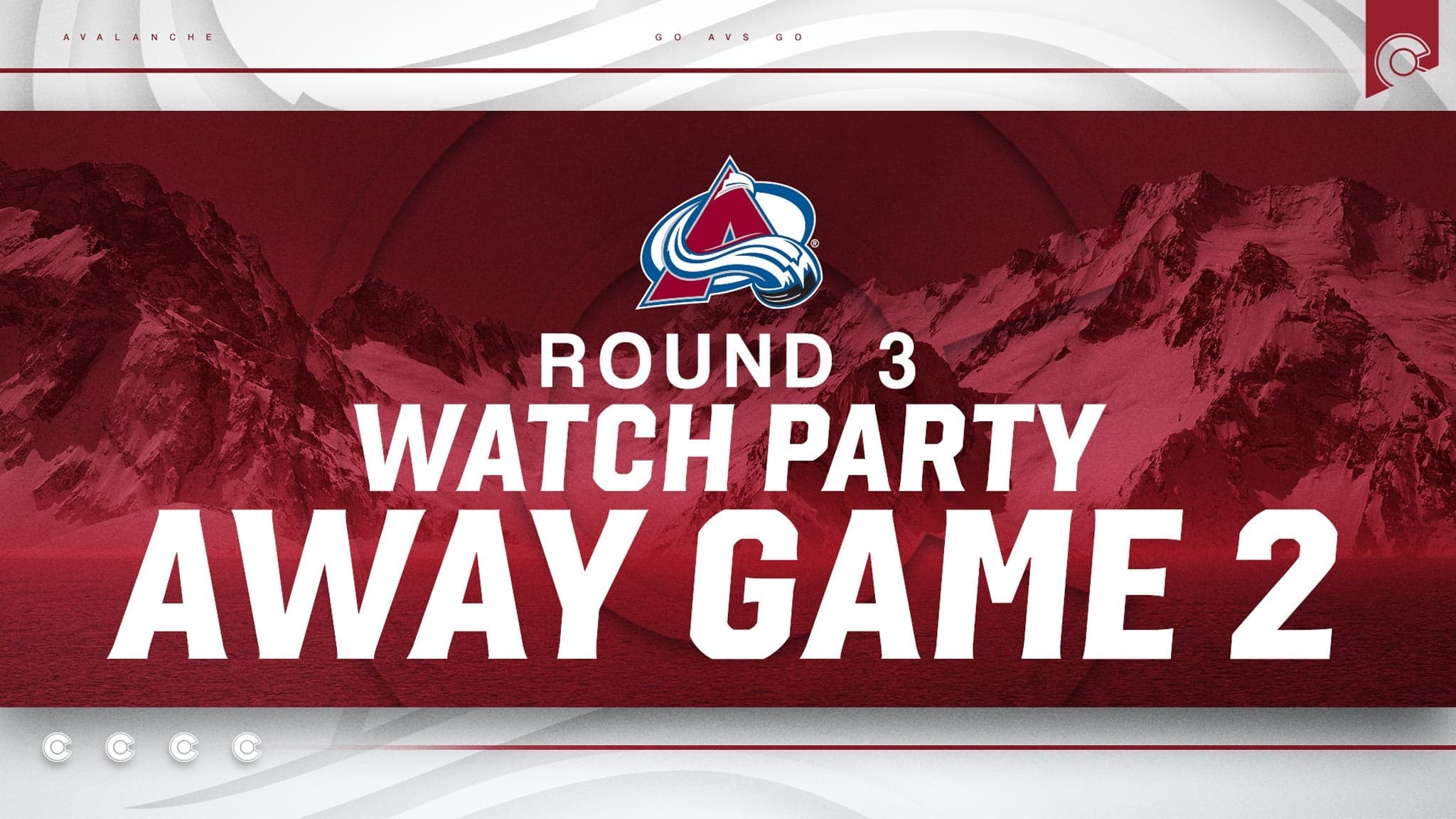 Third Round - Watch Party: Avalanche v Knights Rd 3 Away Game 2