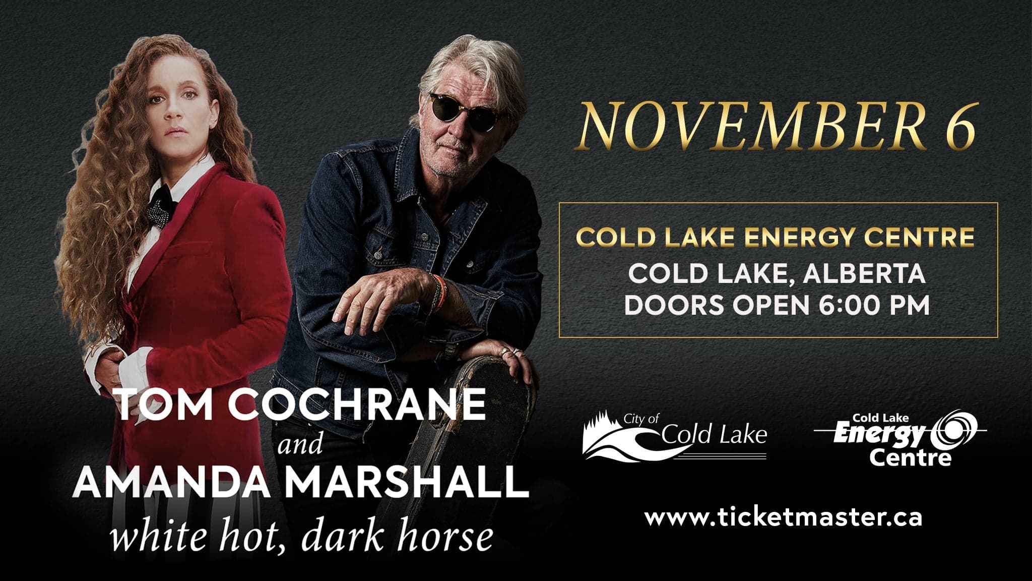 Tom Cochrane & Amanda Marshall white hot, dark horse