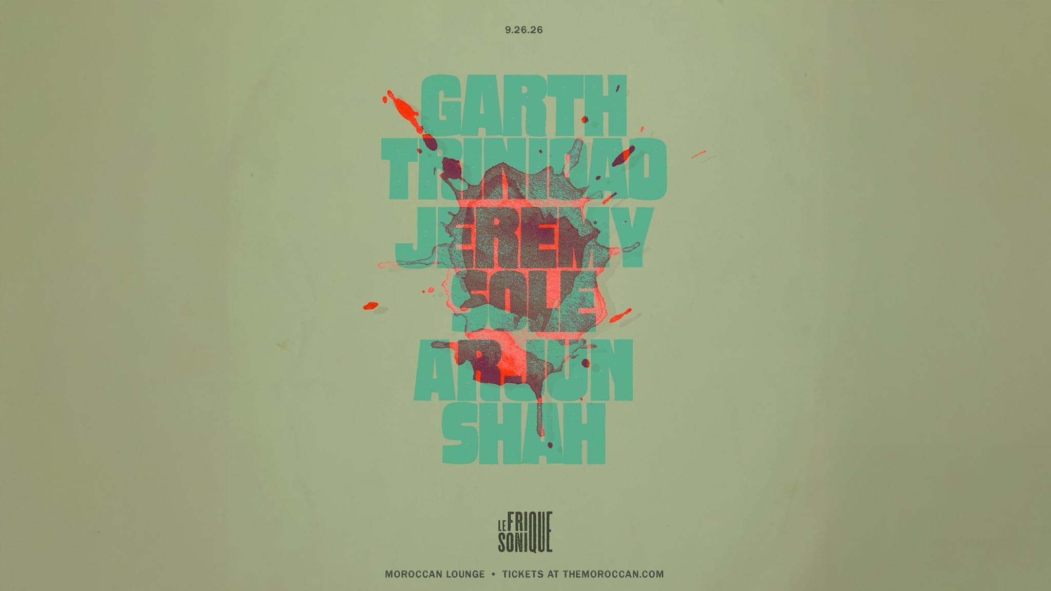 LE FRIQUE SONIQUE Presents: Garth Trinidad, Jeremy Sole & Arjun Shah